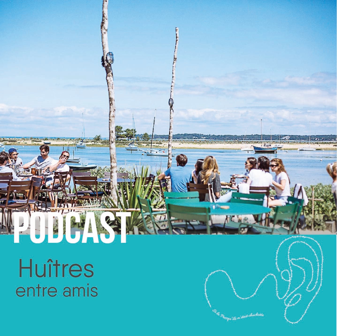 La terrasse d'un restaurant avec une vue sur le bassin.