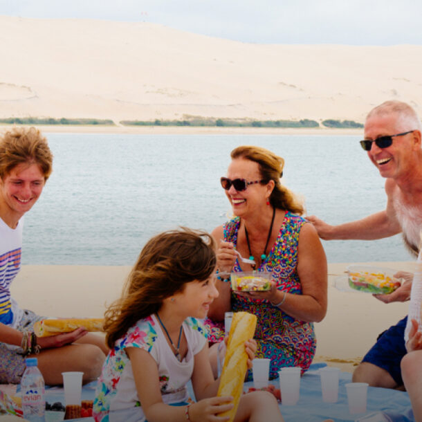 un pique nique au banc d'arguin.
