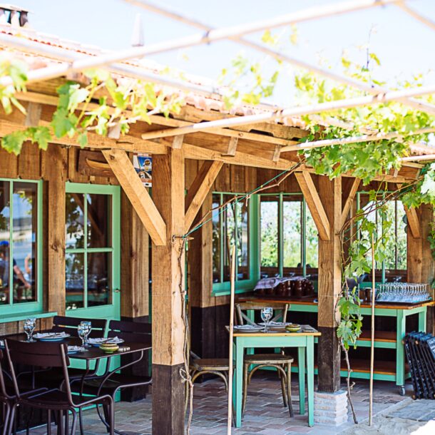 Terrasse du restaurant chez Hortense.