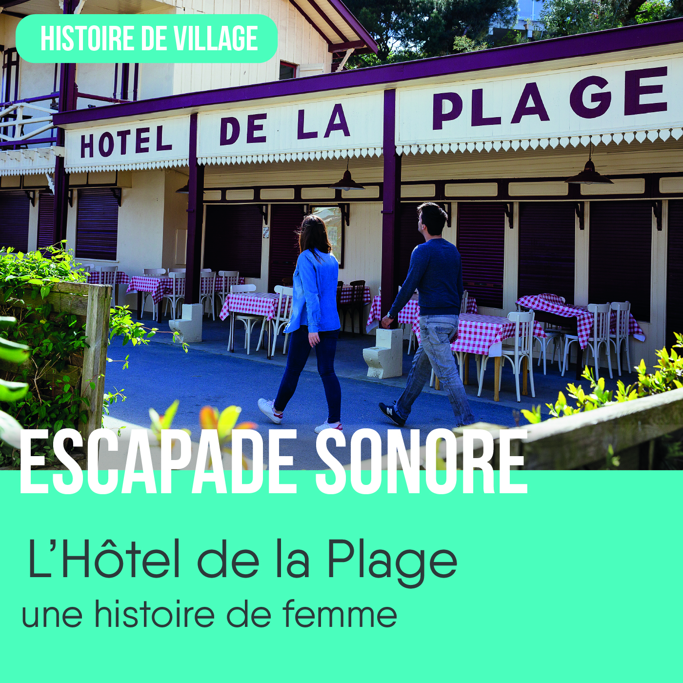 La devanture de l'Hôtel De La Plage.
