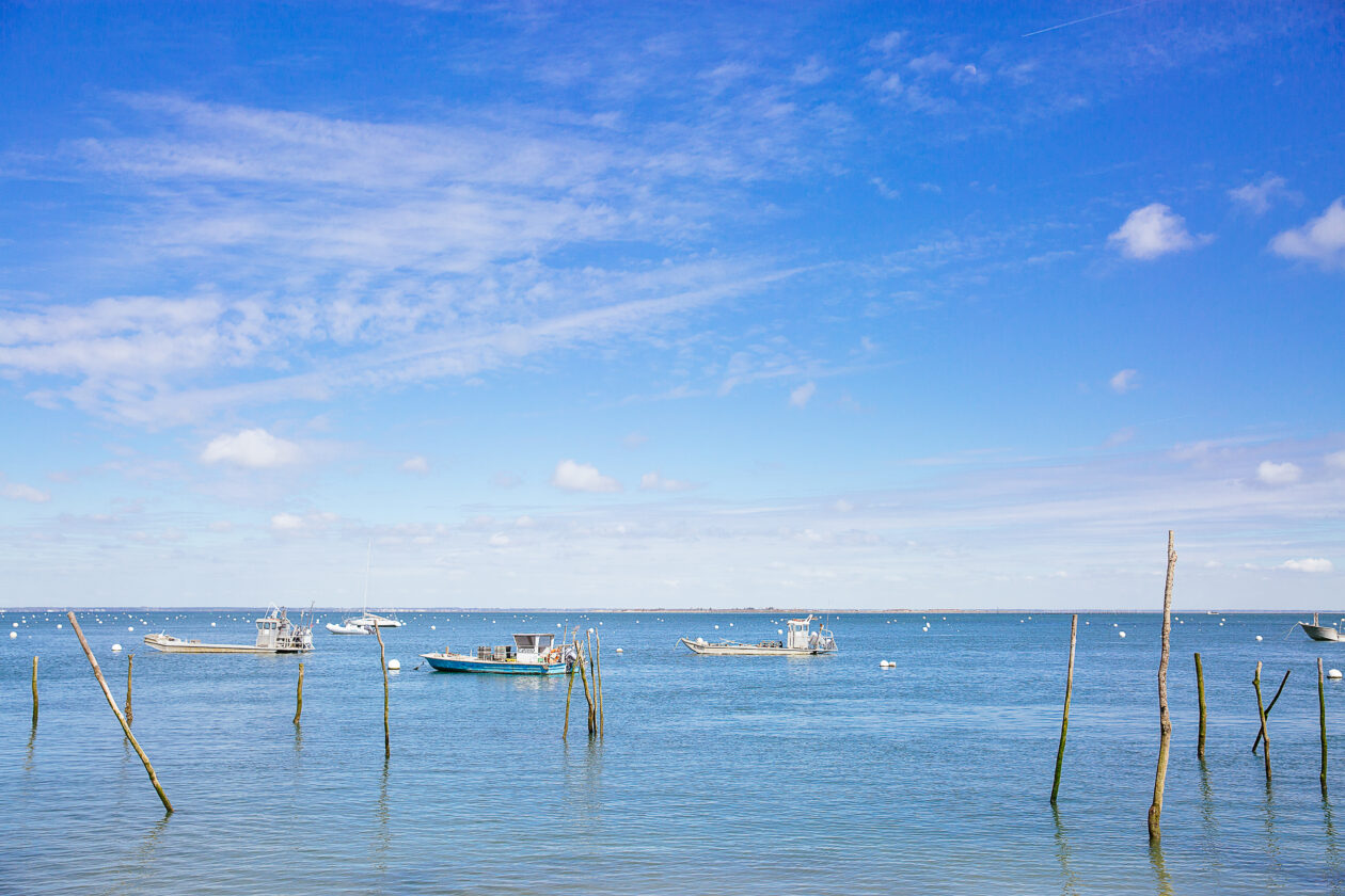 Vue sur le Bassin à marée haute.