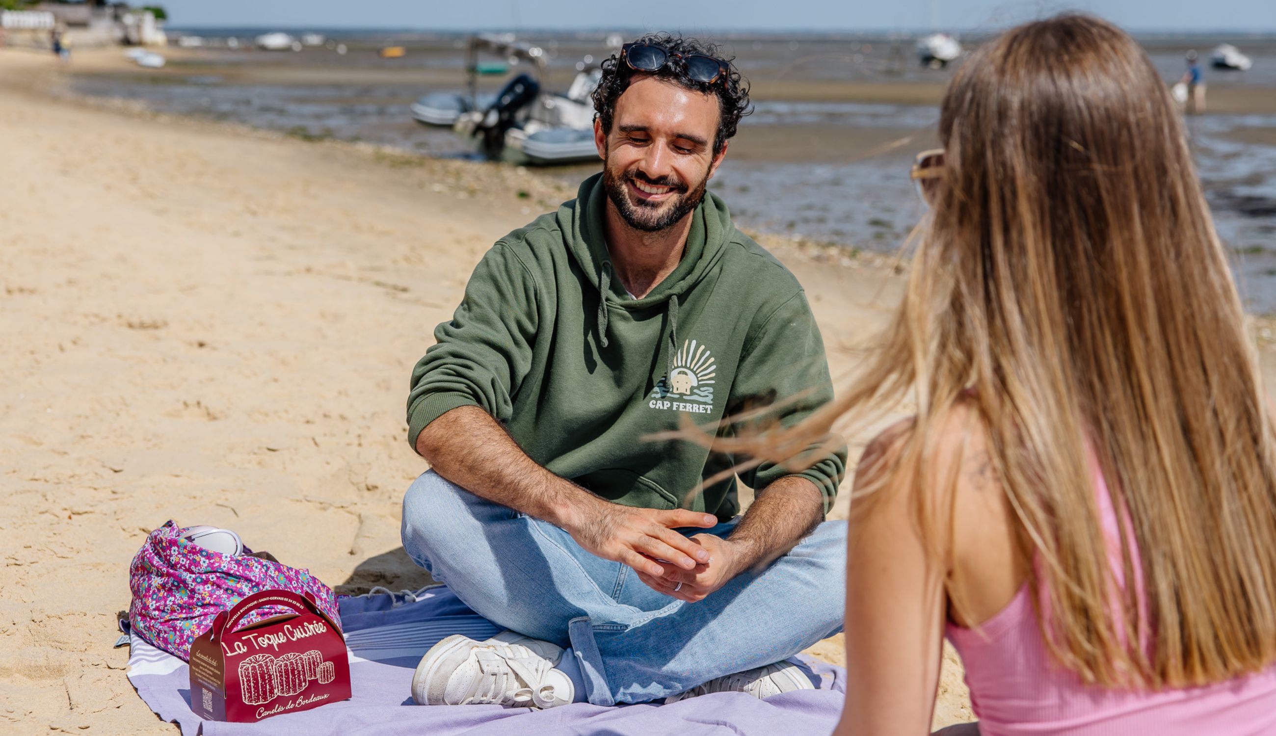 Notre petit déjeuner nous donne le sourire à Lège-Cap Ferret !